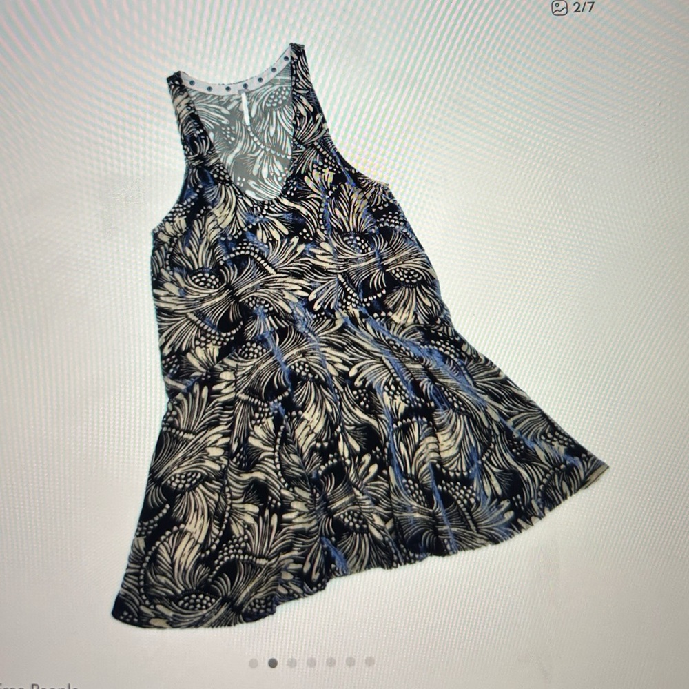 Free People nude and black burnout dress - Picture 2 of 2